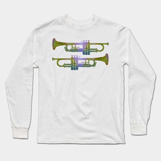 Trumpets Long Sleeve T-Shirt by BittenByErmines